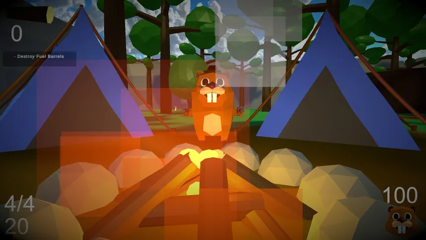 Скриншот 1 к игре BEAVER RAMPAGE