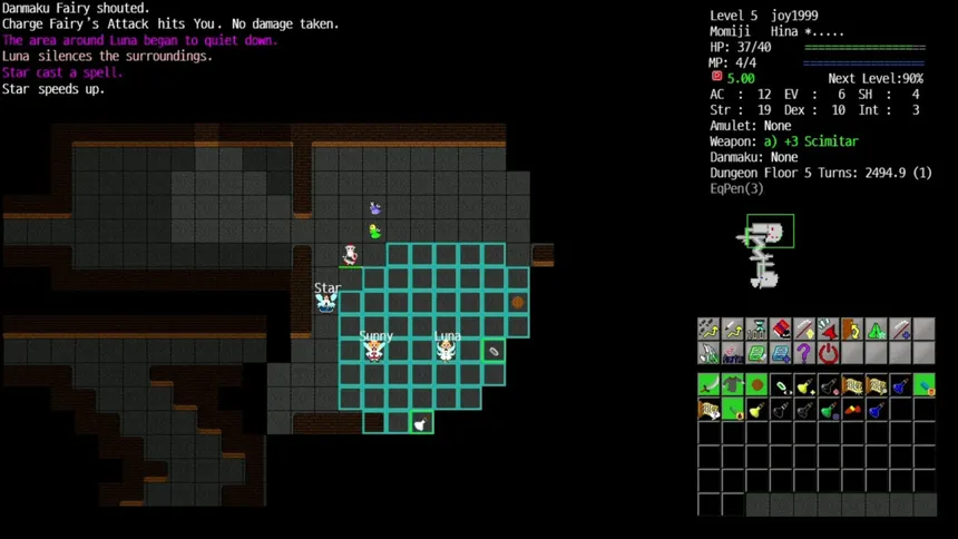 Скриншот 3 к игре Touhou Crawl
