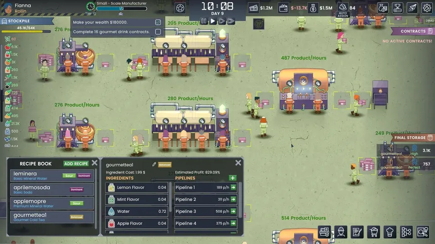 Скриншот 3 к игре Fizz Flow: Factory Management