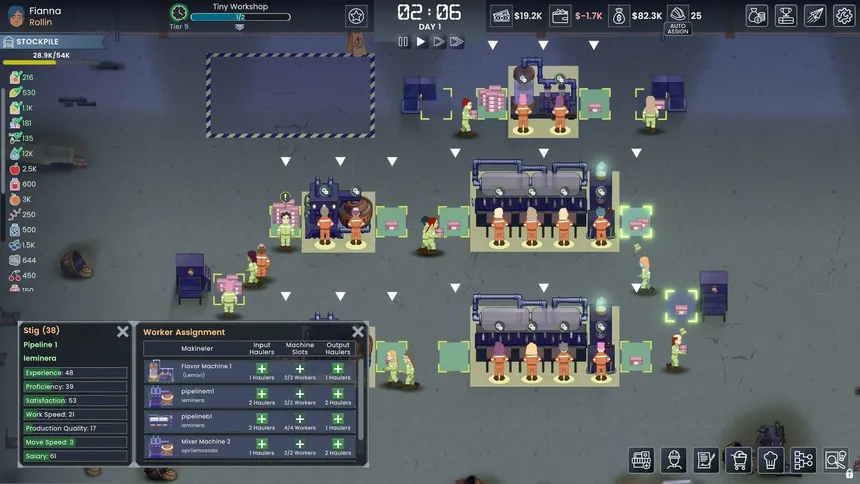 Скриншот 8 к игре Fizz Flow: Factory Management
