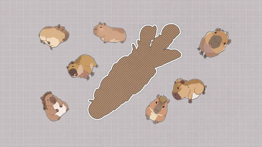 Скриншот 1 к игре Capybaras Huddled Together
