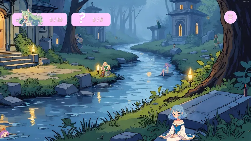 Скриншот 1 к игре Hidden Anime Girls