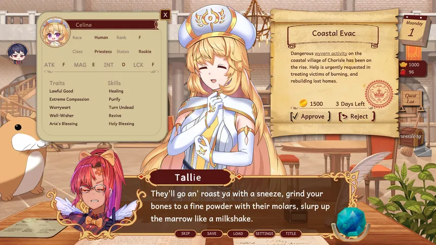 Скриншот 1 к игре Adventurers Guild Receptionist