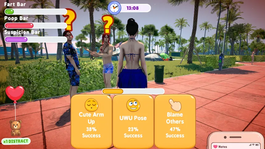 Скриншот 4 к игре Anime Fart Simulator