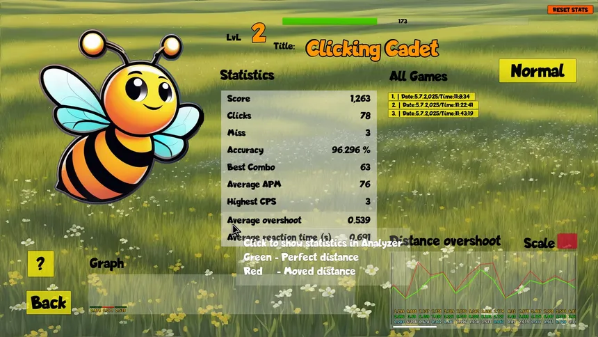Скриншот 6 к игре Aim Trainer Bee Pro