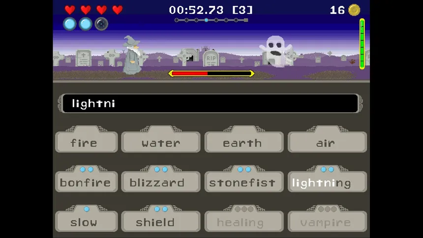 Скриншот 2 к игре The Elementalist Typing