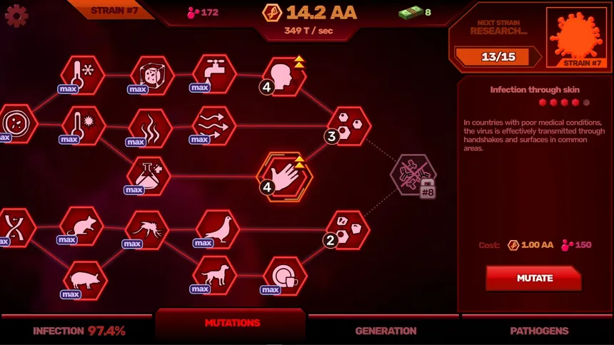 Скриншот 3 к игре Patient Zero: Plague Idle