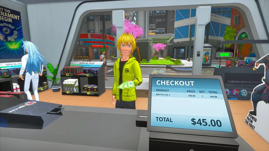 Скриншот 1 к игре Spin Blade Shop Simulator