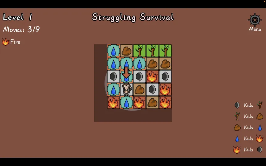 Скриншот 3 к игре Monkey King: Five Elements Survival
