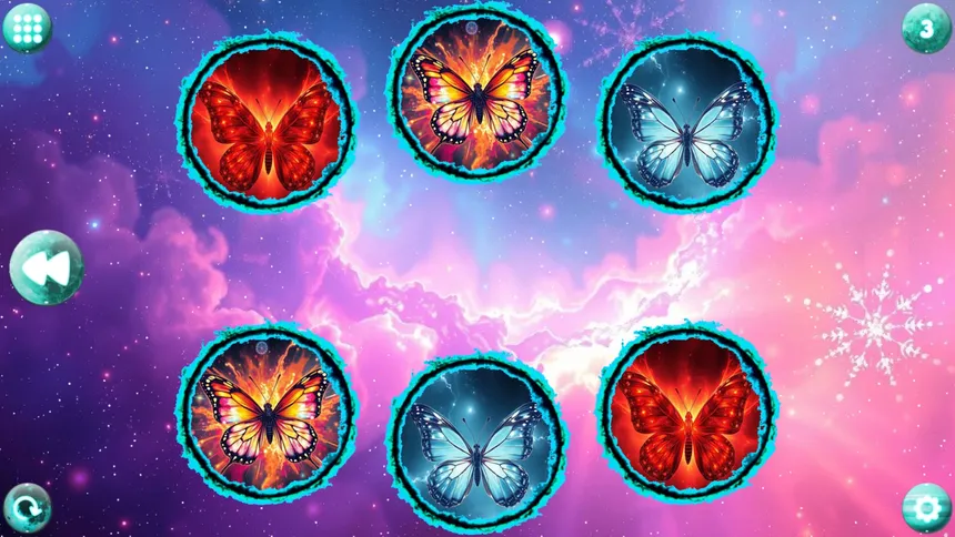 Скриншот 2 к игре Space Memory: Butterflies
