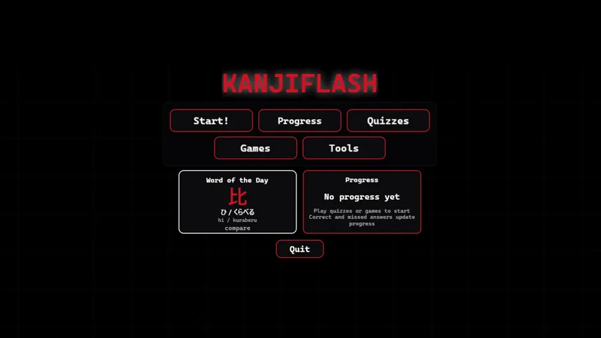 Скриншот 1 к игре KanjiFlash