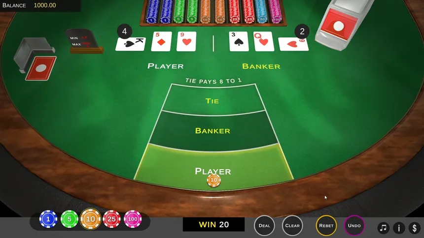 Скриншот 2 к игре Baccarat