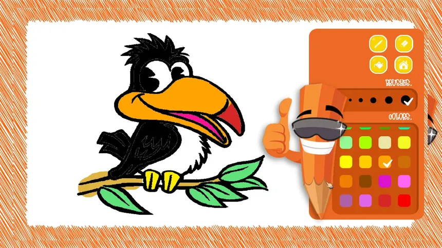 Скриншот 1 к игре Bird Coloring
