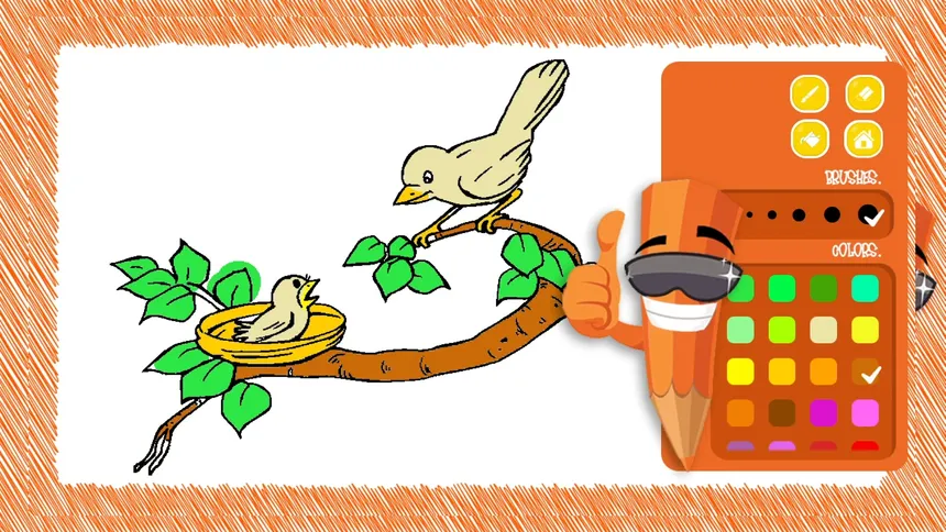 Скриншот 3 к игре Bird Coloring