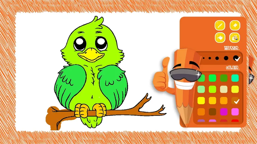 Скриншот 6 к игре Bird Coloring