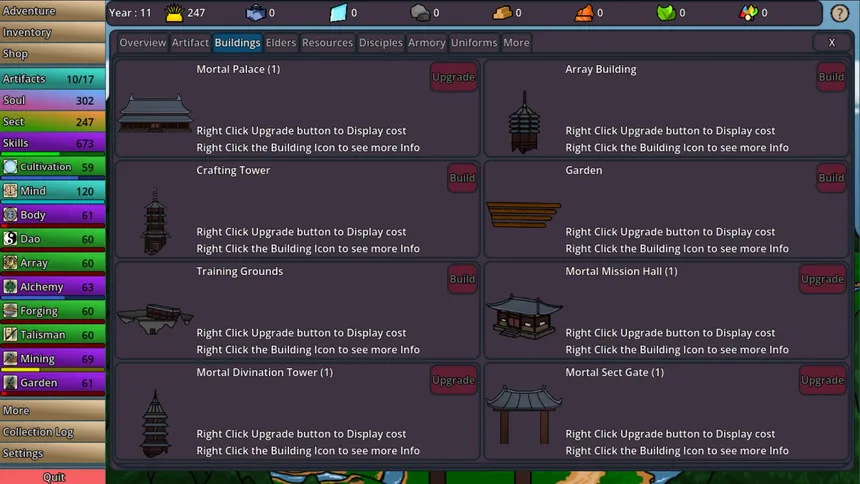 Скриншот 5 к игре Idle Cultivation