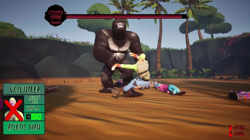 Скриншот 1 к игре 100 Men VS Gorilla