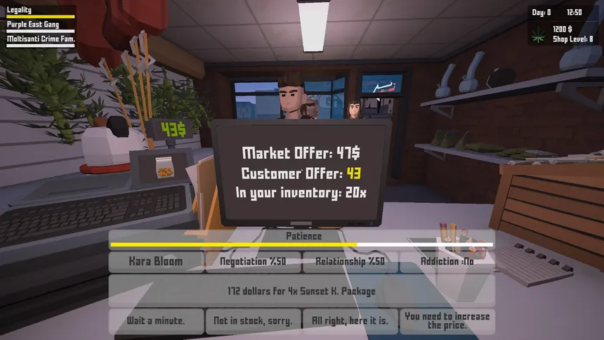 Скриншот 2 к игре Weed Store Simulator
