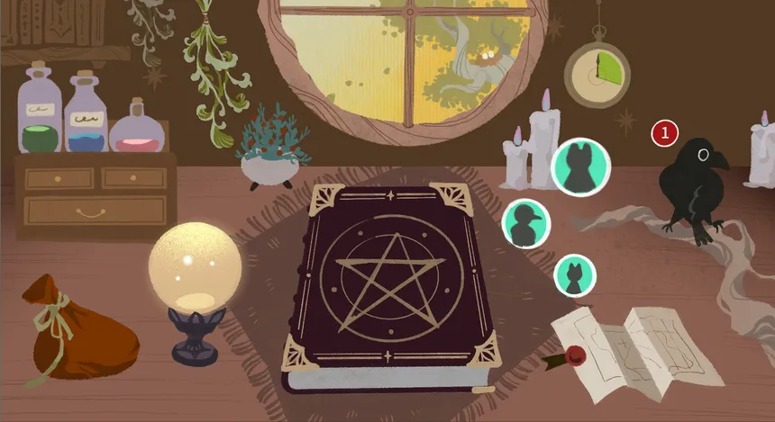 Скриншот 4 к игре 奇异贴纸簿 Mystic Sticker Book