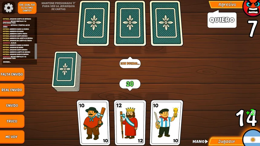 Скриншот 2 к игре Truco Argentino