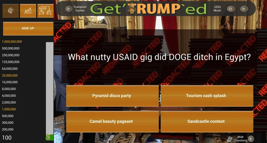 Скриншот 1 к игре Get'TRUMP`ed Trivia
