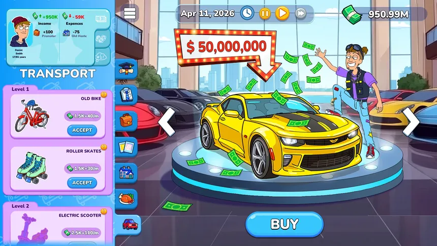 Скриншот 1 к игре Mr. Billion: Idle Rich Tycoon