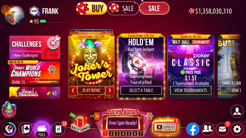Скриншот 2 к игре Zynga Poker  – Texas Holdem