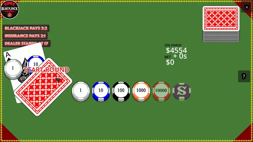 Скриншот 3 к игре Blackjack Simple