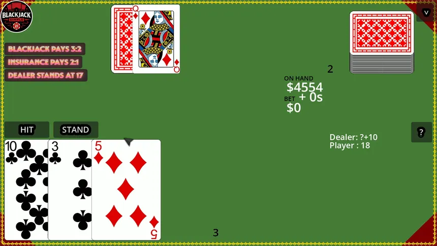 Скриншот 4 к игре Blackjack Simple