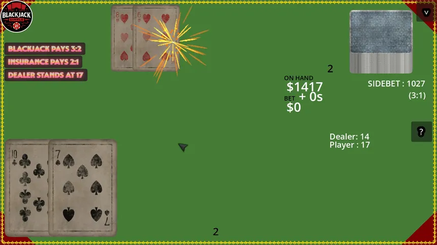 Скриншот 5 к игре Blackjack Simple