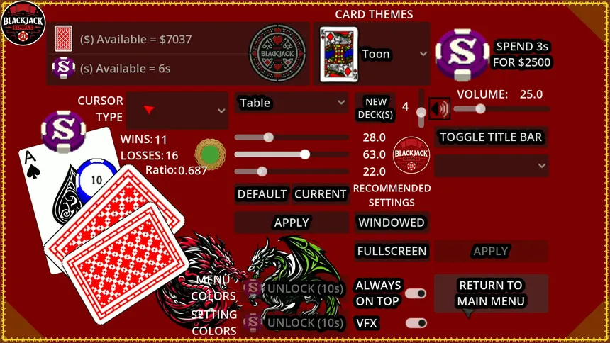 Скриншот 7 к игре Blackjack Simple