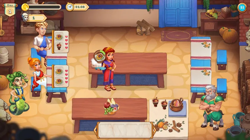 Скриншот 3 к игре Greek Kitchen Frenzy: Dionysus
