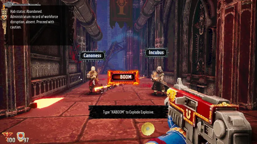 Скриншот 2 к игре Warhammer 40,000: Boltgun - Words of Vengeance