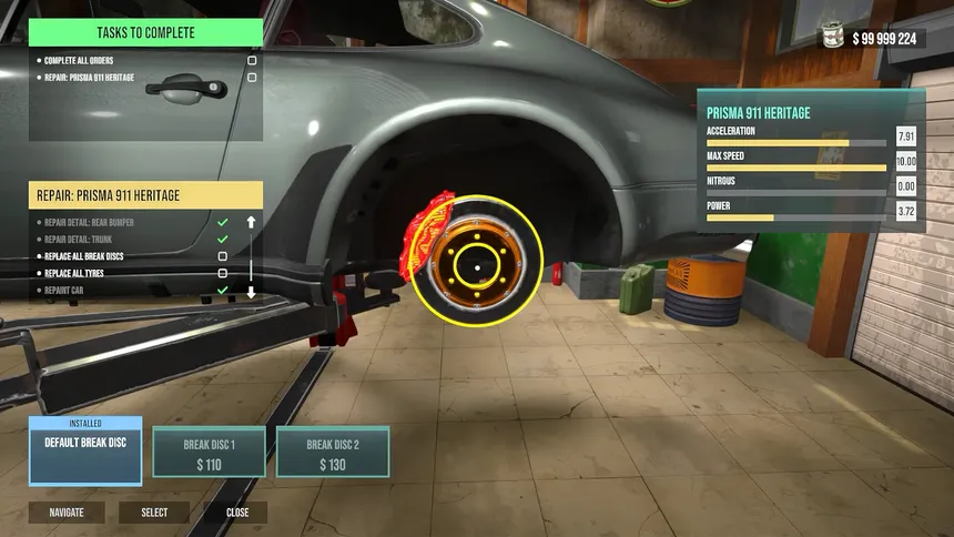 Скриншот 3 к игре Car Tuning Garage Simulator