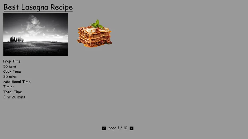 Скриншот 1 к игре Best Lasagna Recipe