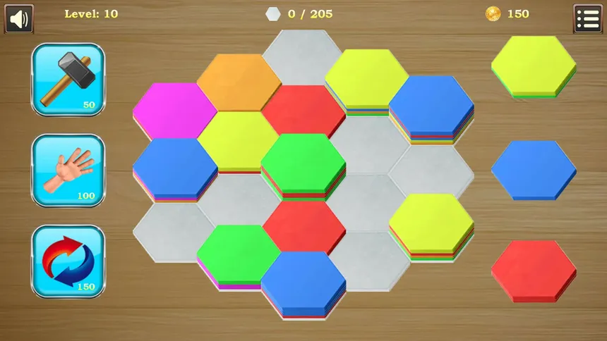 Скриншот 1 к игре Sort Hexa Tiles