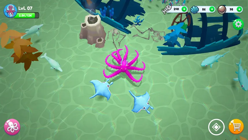 Скриншот 2 к игре Octopus Invasion