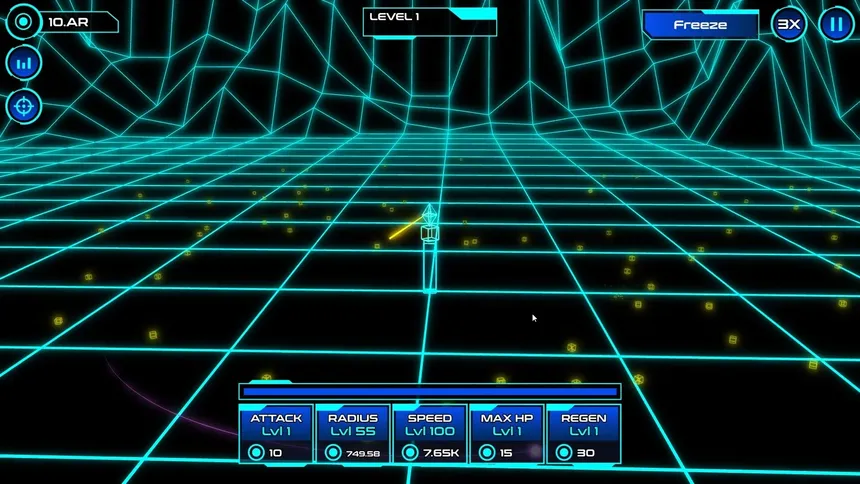 Скриншот 1 к игре Idle Geometry Defense