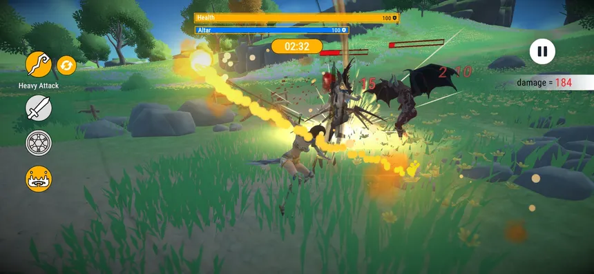 Скриншот 1 к игре Waifu Wave Defenders