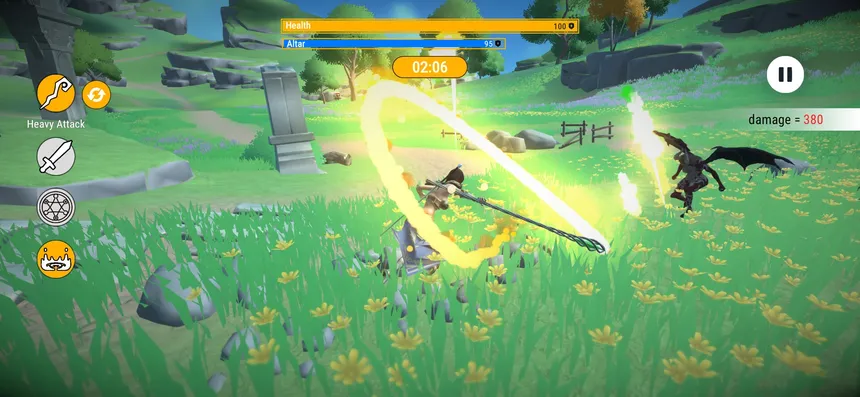 Скриншот 2 к игре Waifu Wave Defenders