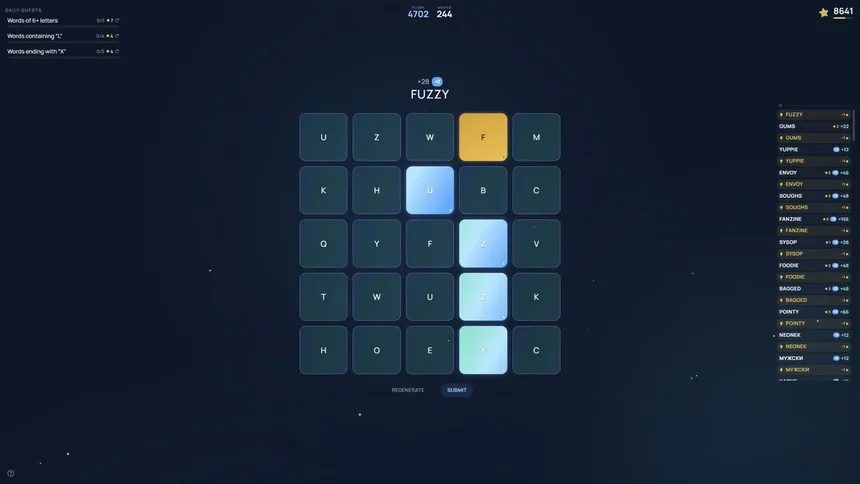 Скриншот 1 к игре Relax Scramble: Endless Word Puzzle
