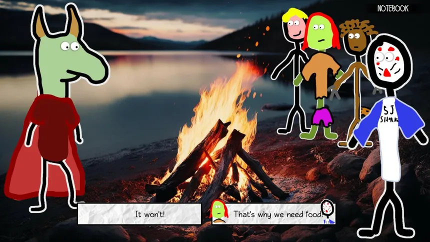 Скриншот 1 к игре Last Summer at Camp Apocalypse Blood: 101 Ways to Not Capture Bigfoot