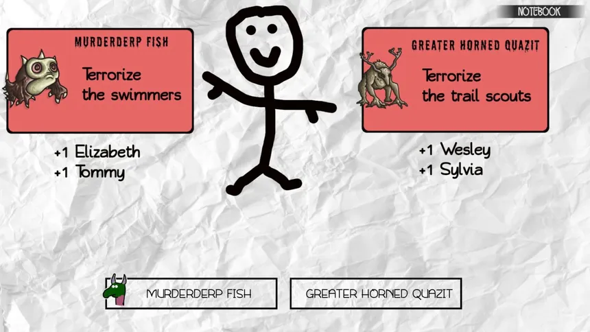 Скриншот 2 к игре Last Summer at Camp Apocalypse Blood: 101 Ways to Not Capture Bigfoot