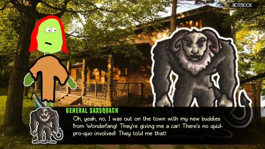 Скриншот 3 к игре Last Summer at Camp Apocalypse Blood: 101 Ways to Not Capture Bigfoot