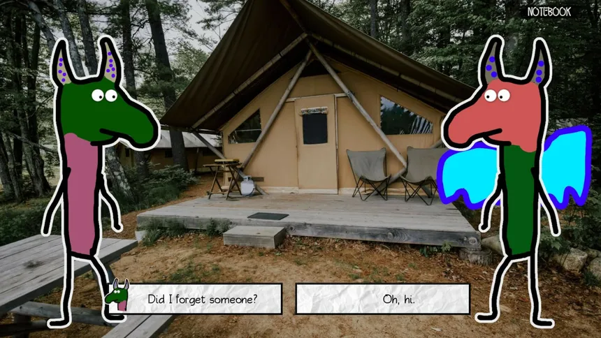 Скриншот 4 к игре Last Summer at Camp Apocalypse Blood: 101 Ways to Not Capture Bigfoot