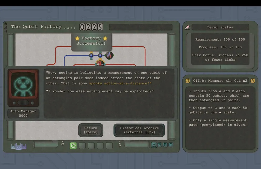 Скриншот 2 к игре The Qubit Factory