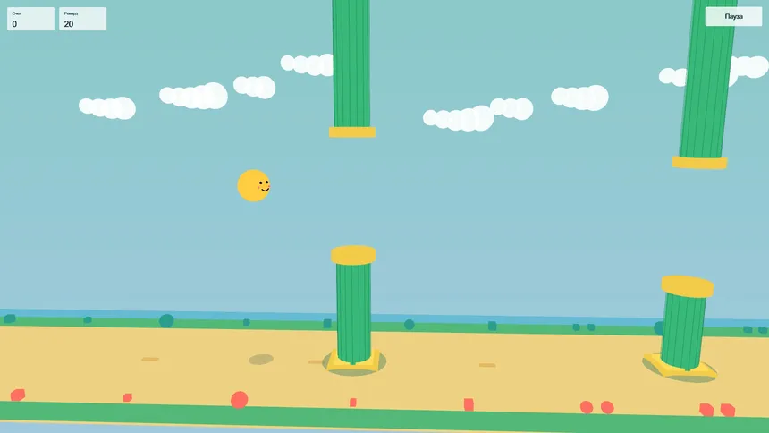 Скриншот 1 к игре Flappy Smile