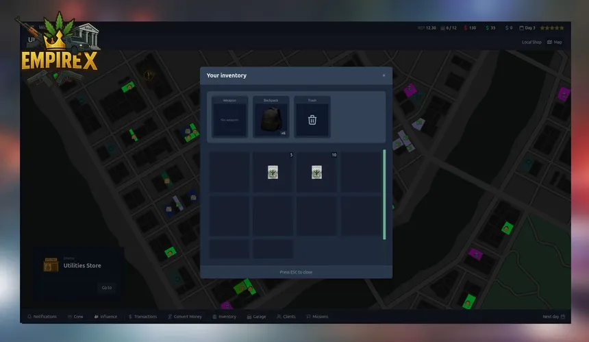 Скриншот 8 к игре EmpireX - Business, Real Estate and Crime Simulator