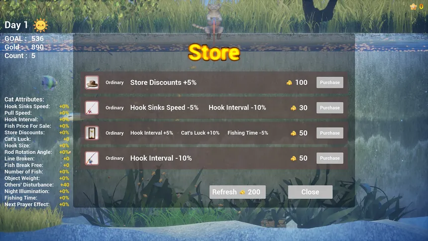 Скриншот 2 к игре Merry Fishing Meow