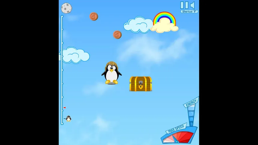Скриншот 1 к игре Penguin Rocketeer